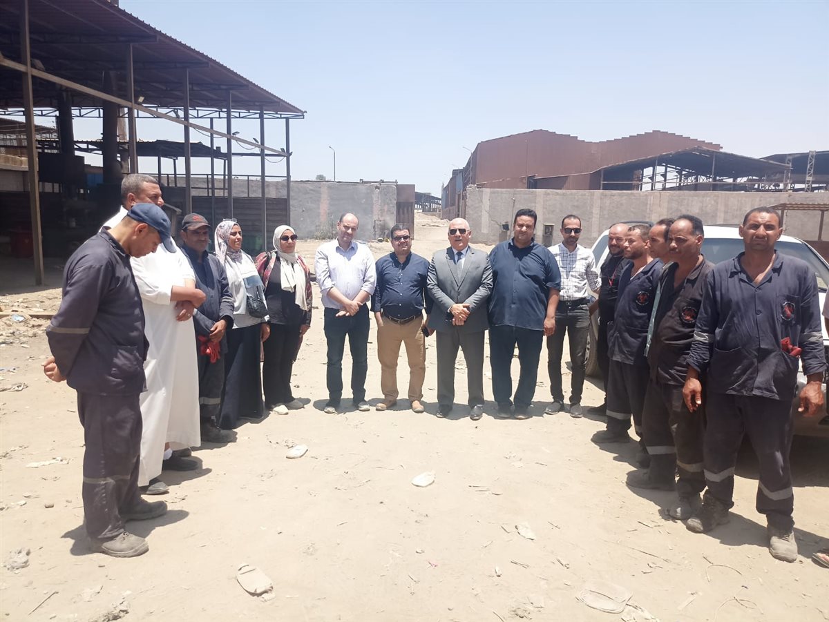 وكيل صحة القليوبية يتفقد مجمع محارق النفايات الطبية