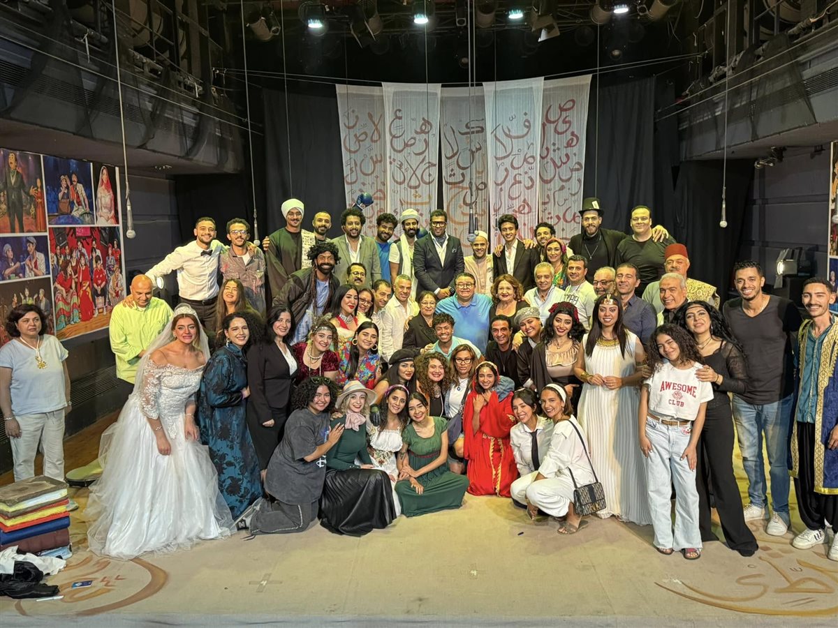 لقطات من افتتاح مسرحية حواديت لـ خالد جلال بحضور مجموعة من الفنانين