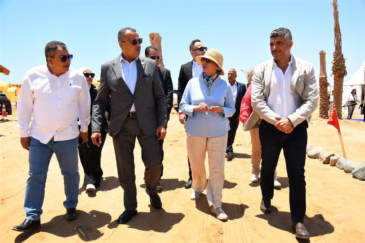 وزيرة البيئة ومحافظ جنوب سيناء يفتتحان مشروع تطوير قرية الغرقانة بمحمية نبق 