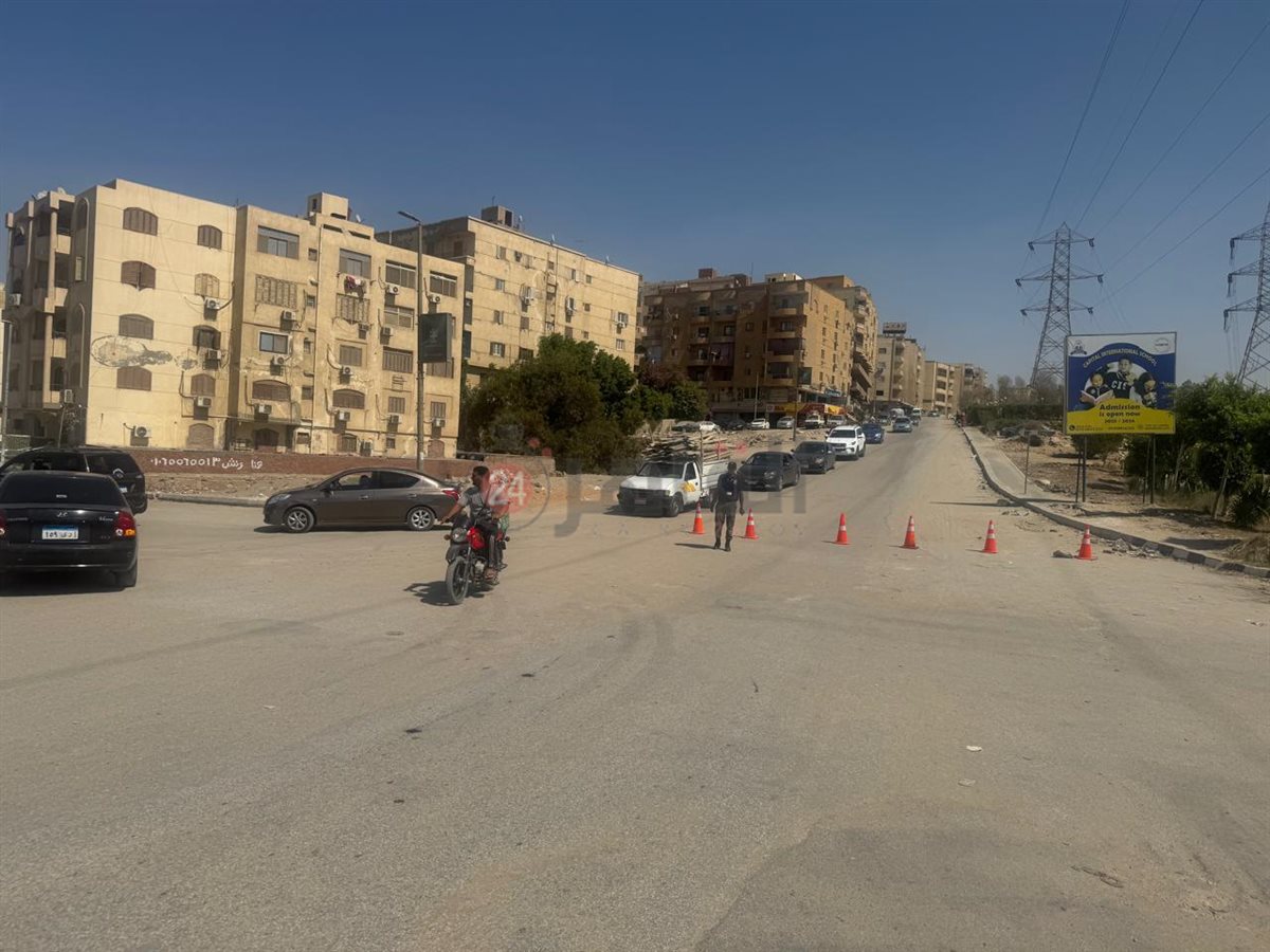 <strong>تخطيط مروري كامل بشارع الضغط في حدائق الأهرام</strong>