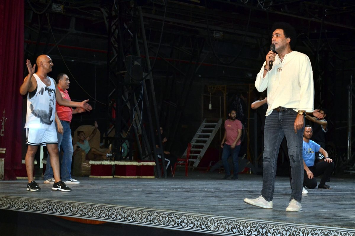 لقطات من استعدادات حفل لؤي ومصطفى شوقي بقيادة المايسترو سليم سحاب بمسرح البالون