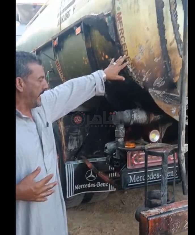 سائق السيارة المشتعلة بمصر القديمة