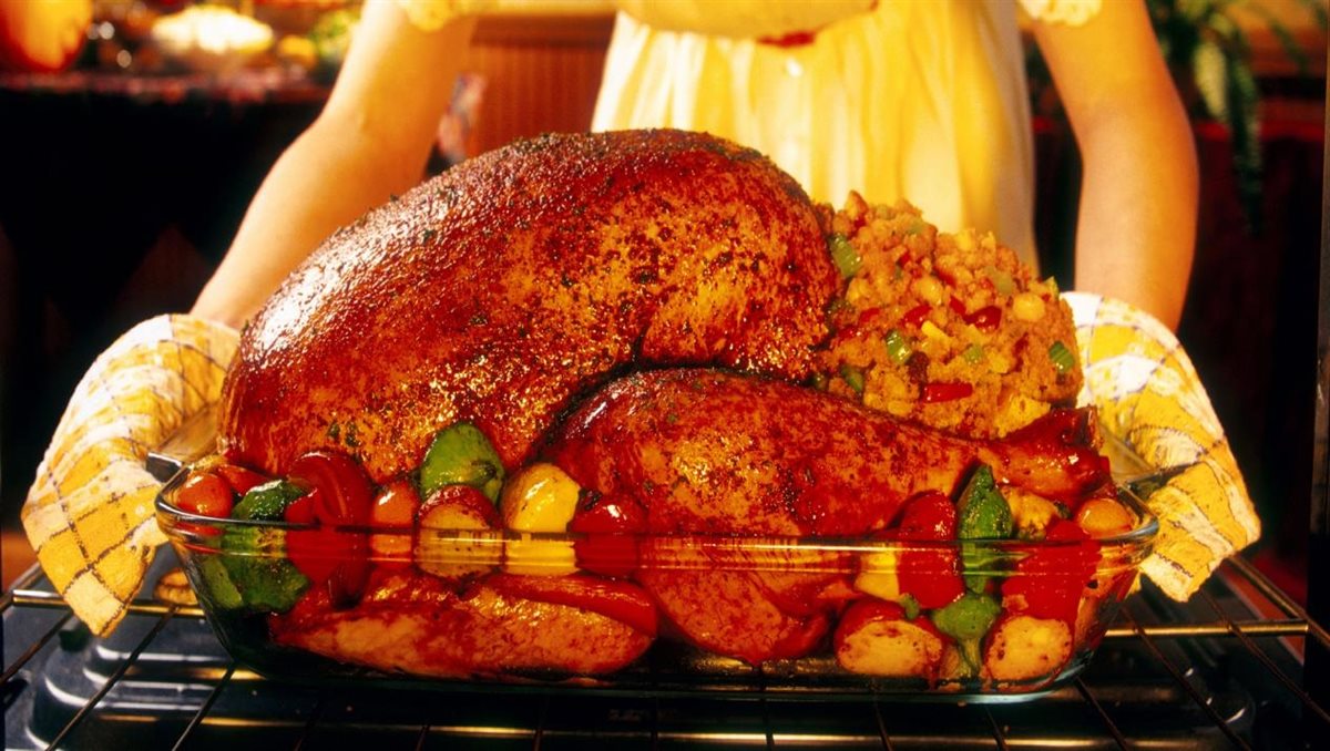 طريقة عمل الديك الرومي المسلوق