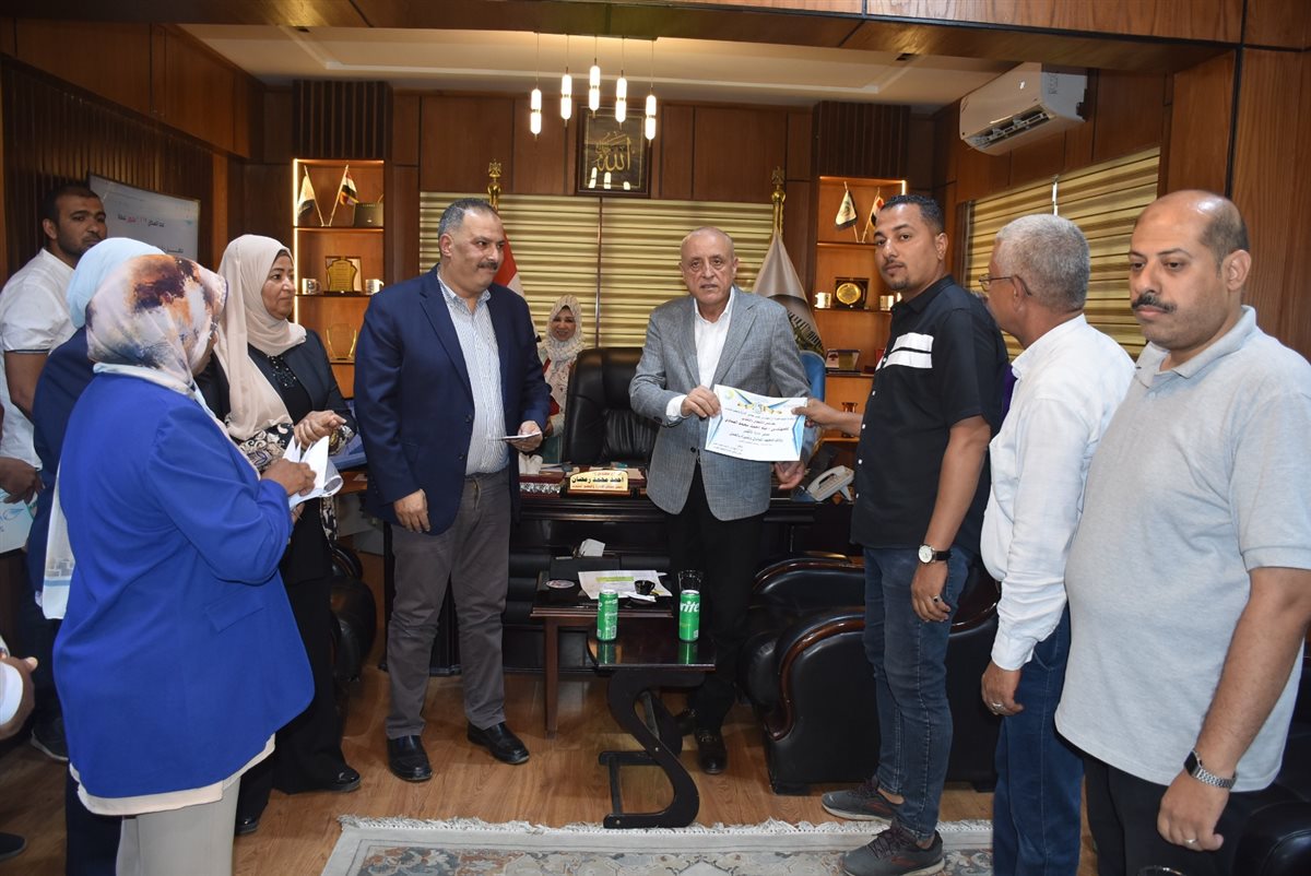 محافظ الأقصر وافتتاحات جديده بشركة مياه الاقصر