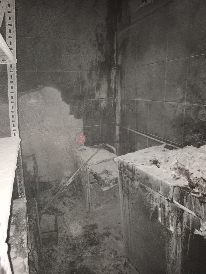 حريق في مخزن بطاطين في مستشفى البدرشين المركزي