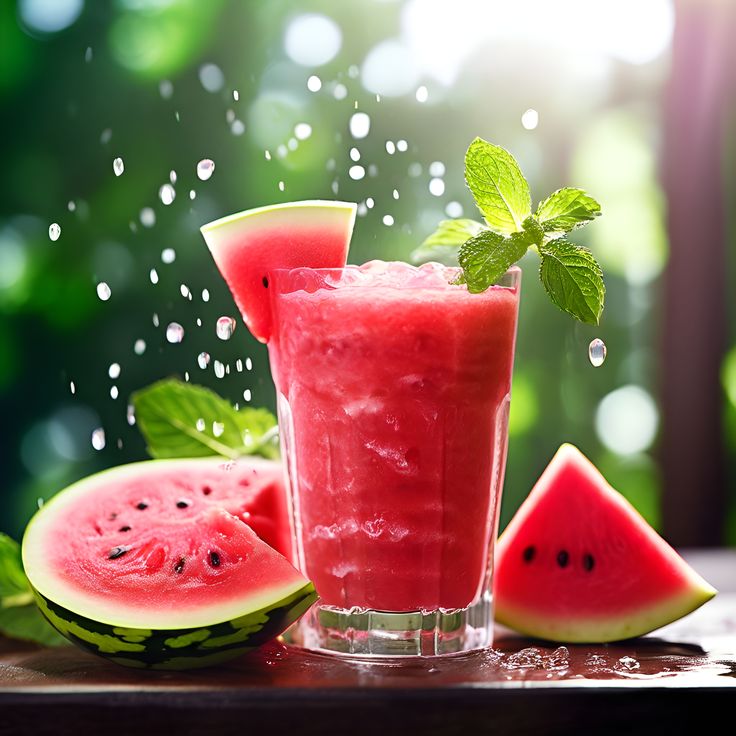 طريقة عمل عصير بطيخ مثلج طبيعي