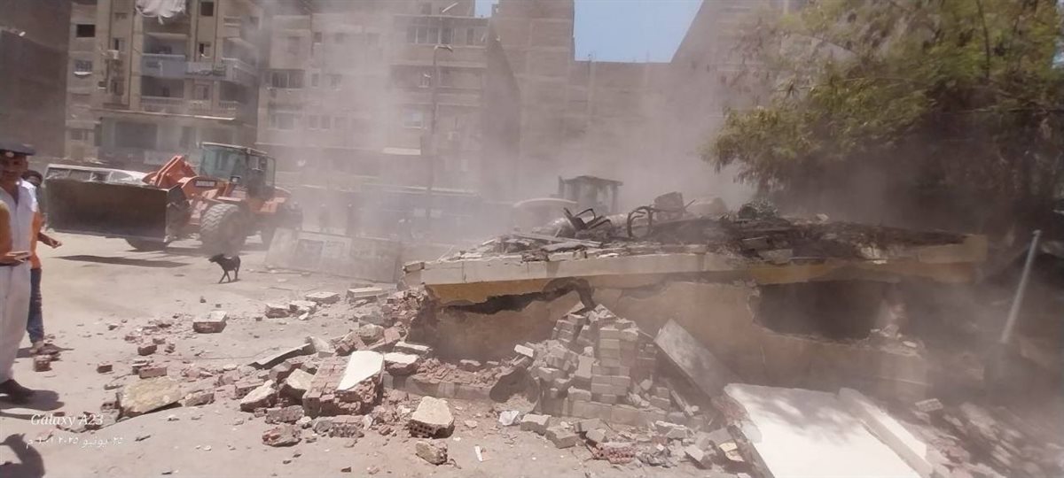 <strong>إزالة غرفة الإسعاف بشارع ناهيا</strong>