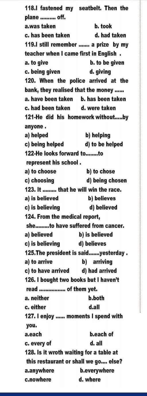 المراجعة النهائية في اللغة الإنجليزية لطلاب الثانوية العامة 2025