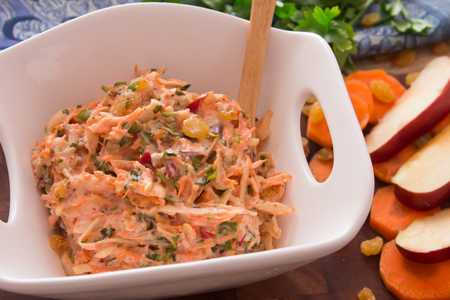 طريقة عمل كول سلو بالتفاح والمايونيز