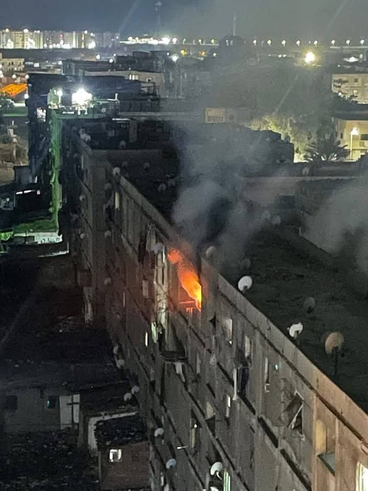 حريق بمنطقة السيد متولي ببورسعيد 