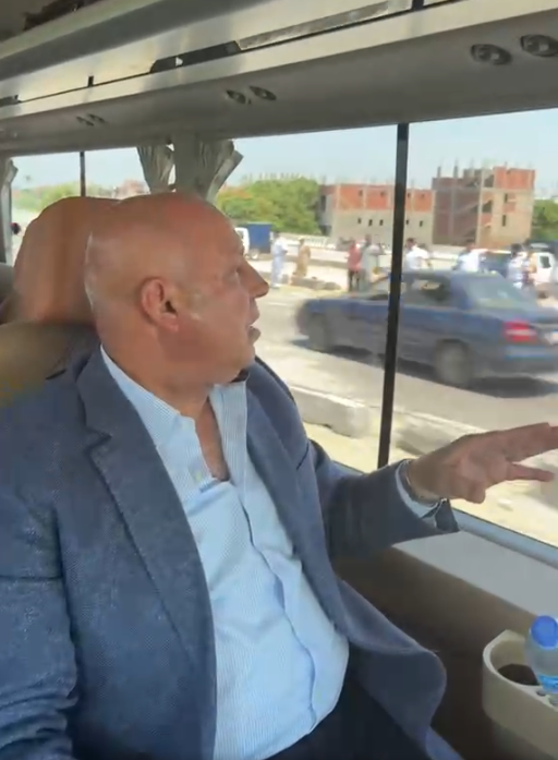 الفريق كامل الوزير يتفاجأ بحادث جديد خلال تفقده الطريق الدائري الإقليمي