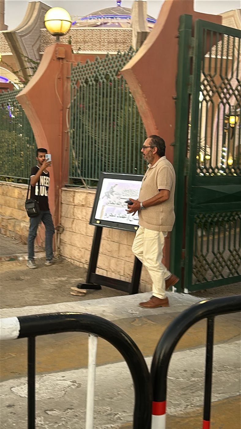 عزاء الفنان عماد محرم في مسجد الشرطة