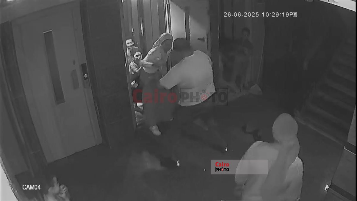 جانب من الاعتداء 