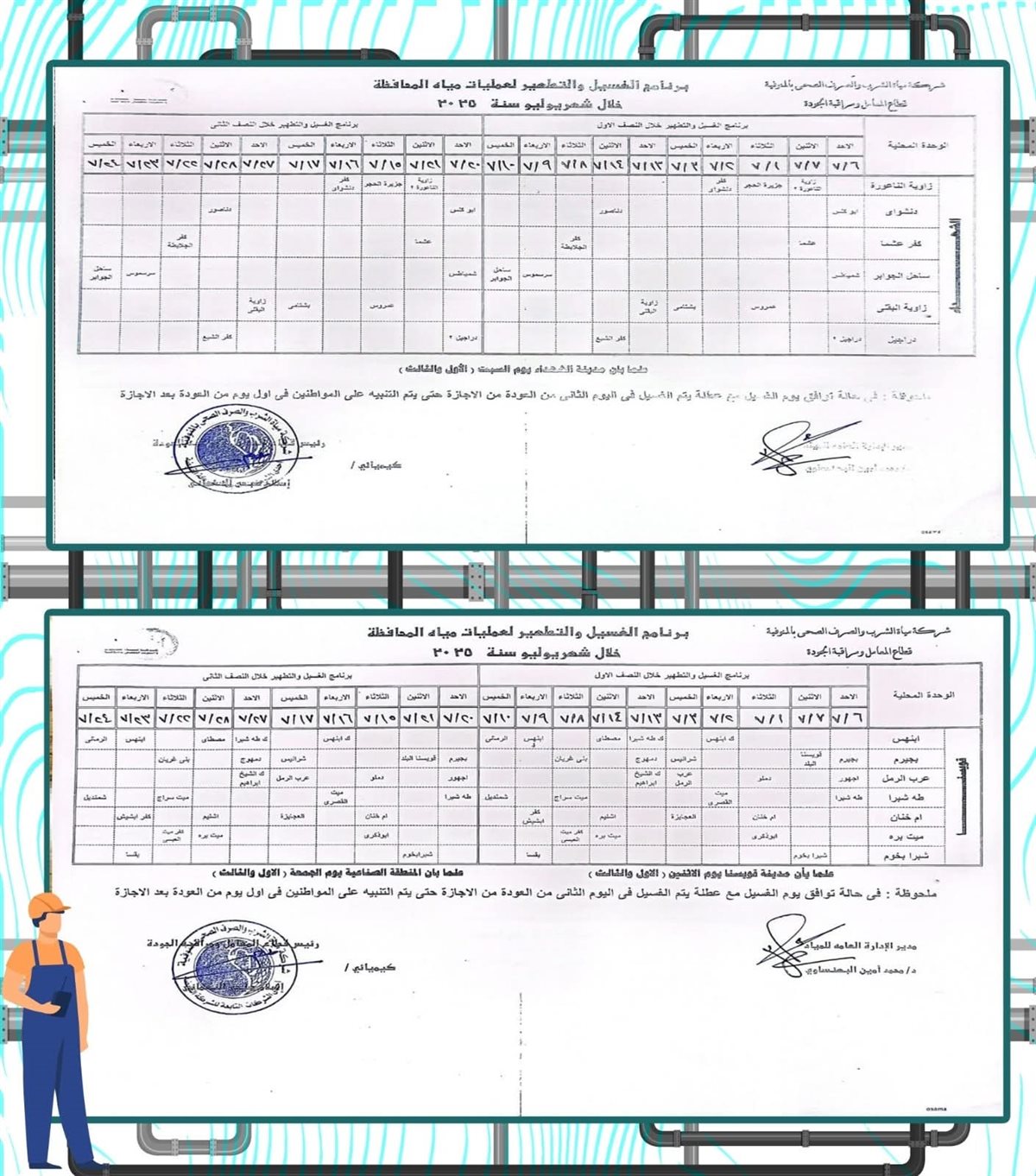 مواعيد انقطاع المياه عن محافظة المنوفية خلال شهر يوليو
