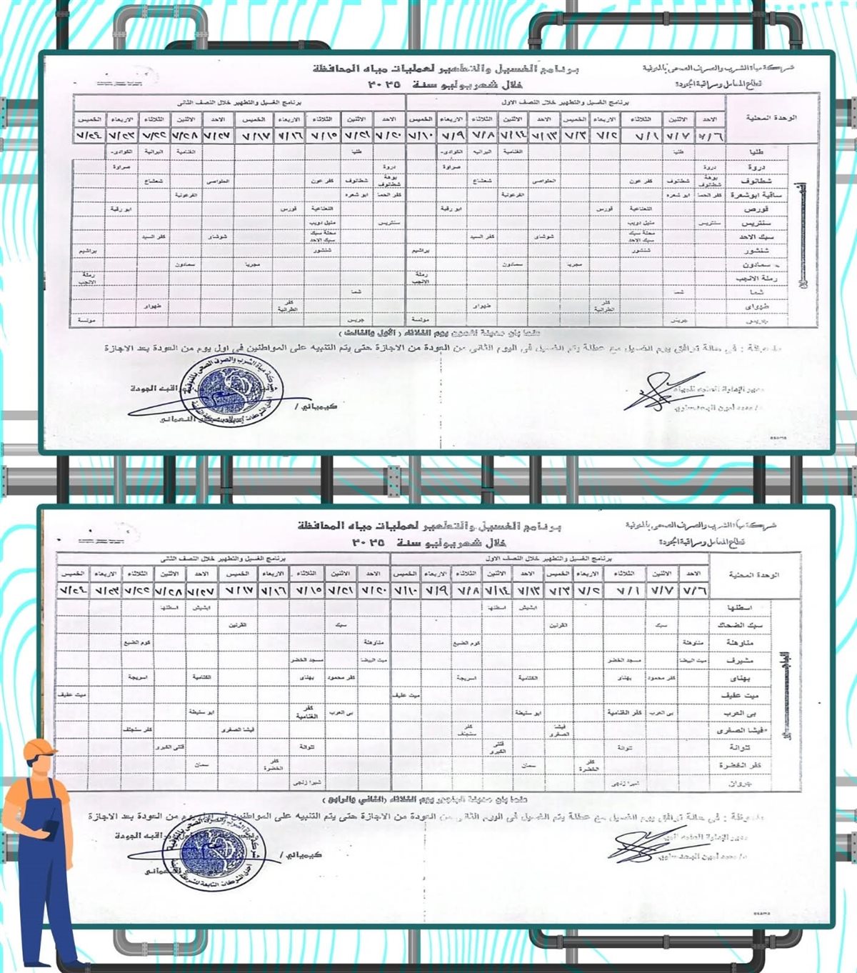 مواعيد انقطاع المياه عن محافظة المنوفية خلال شهر يوليو