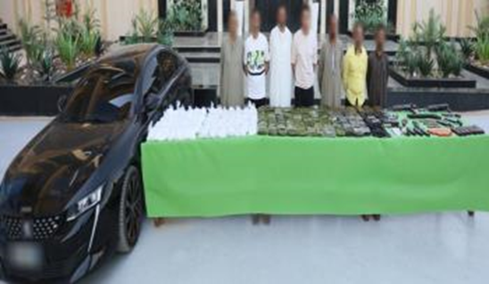 مضبوطات تشكيل عصابي