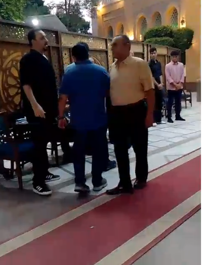 سيمون وحسام داغر أبرز الحضور بعزاء والدة هشام إسماعيل بمسجد الحامدية الشاذلية