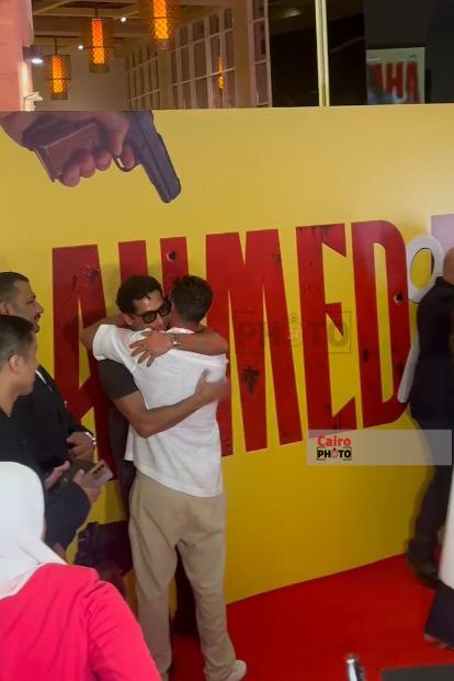 عمرو سعد وأحمد فهمي في العرض الخاص لفيلم أحمد وأحمد