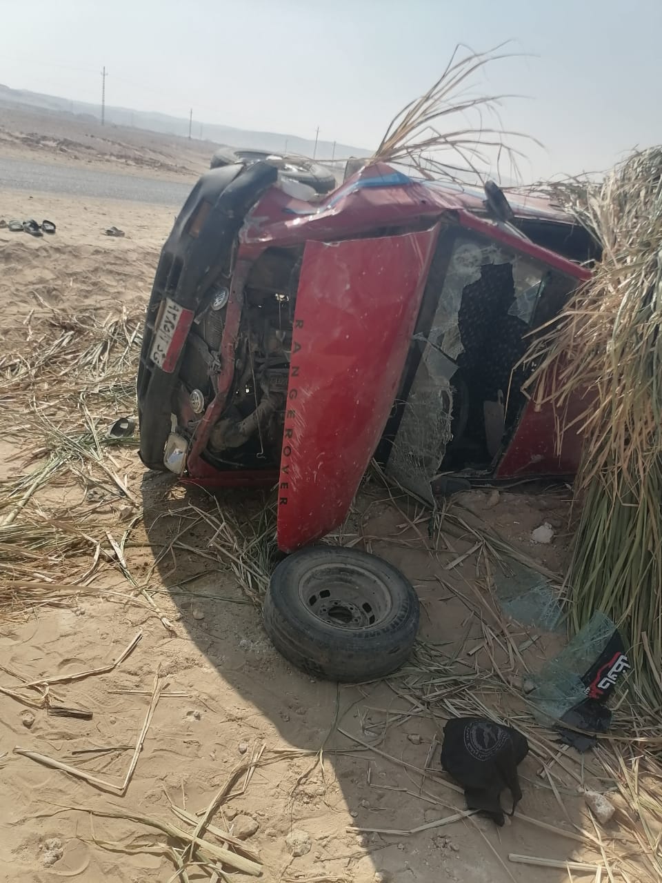 انقلاب سيارة ربع نقل محملة بالعمال بأسيوط