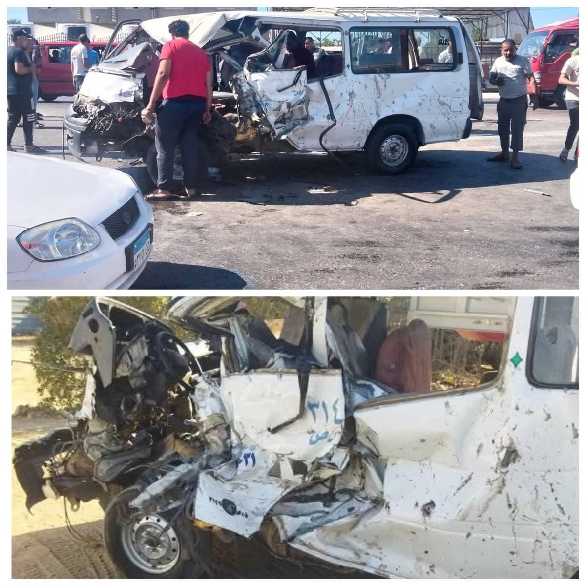 <strong>حادث مروع على الطريق الدولي بدمياط الجديدة</strong>