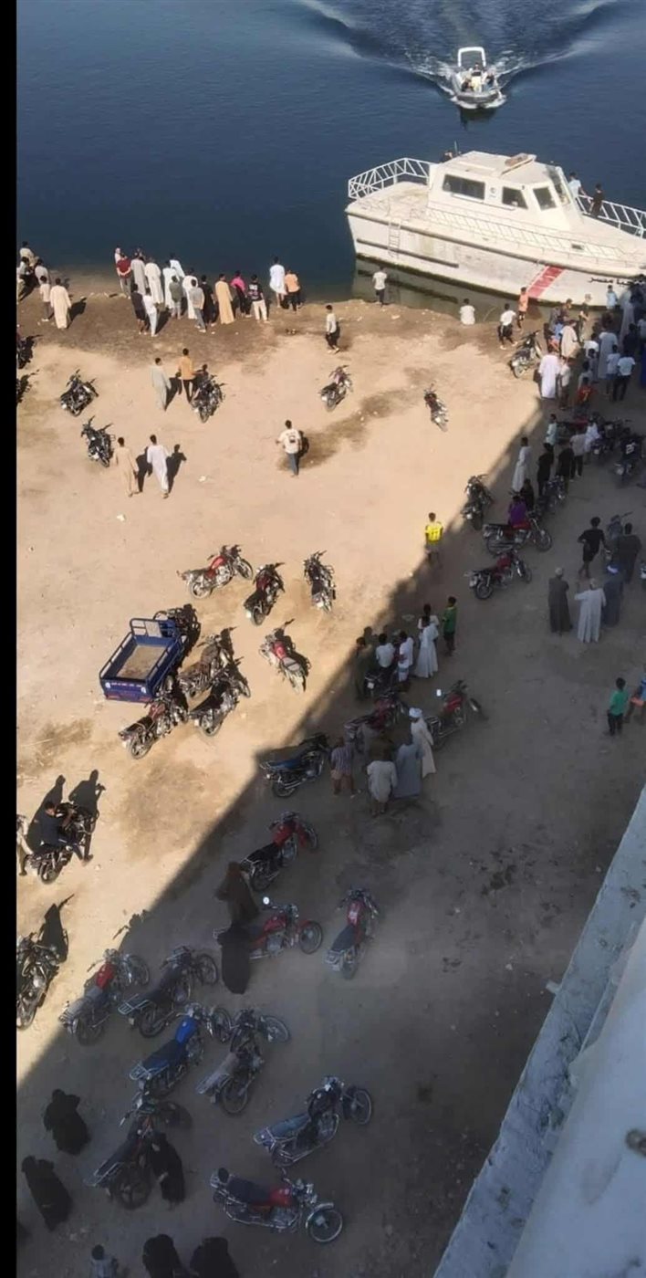 محاولات البحث عن جثمان شاب غرق بنيل الأقصر