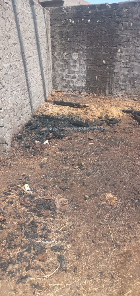 حريق يلتهم 4 أحواش في سوهاج