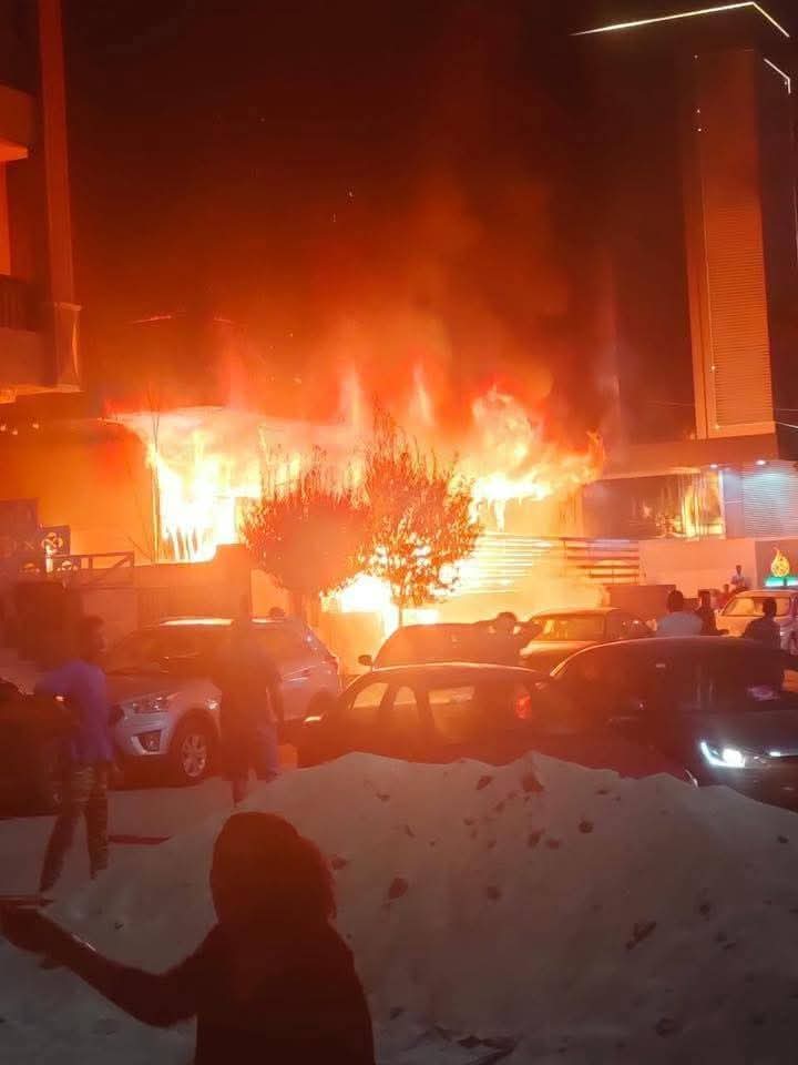 السيطرة على حريق الكوثر