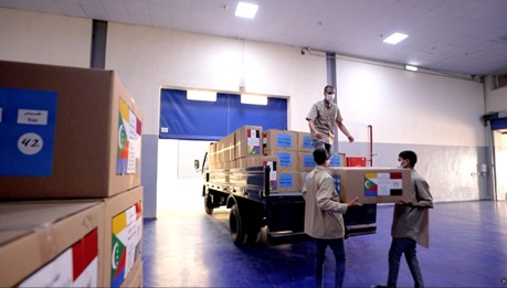 <strong>إيفاد عدة شحنات من الملابس الشرطية إلى جمهورية القمر المتحدة الشقيقة</strong>