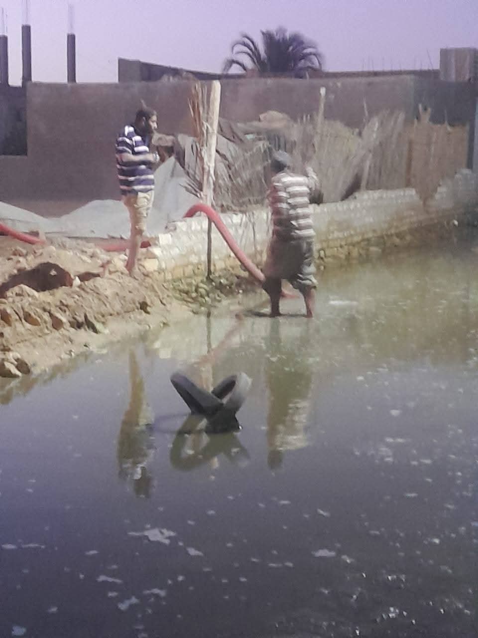 إزالة المياه من المنازل