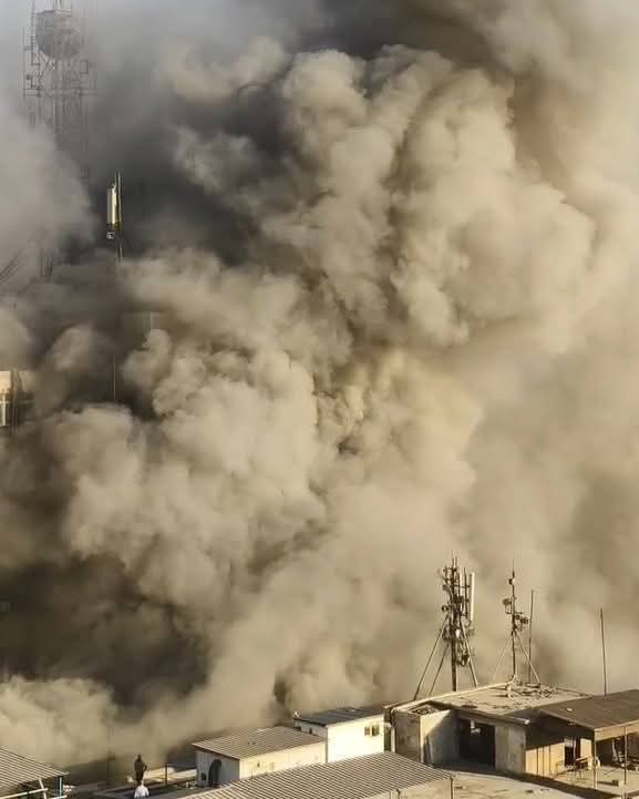 حريق سنترال رمسيس