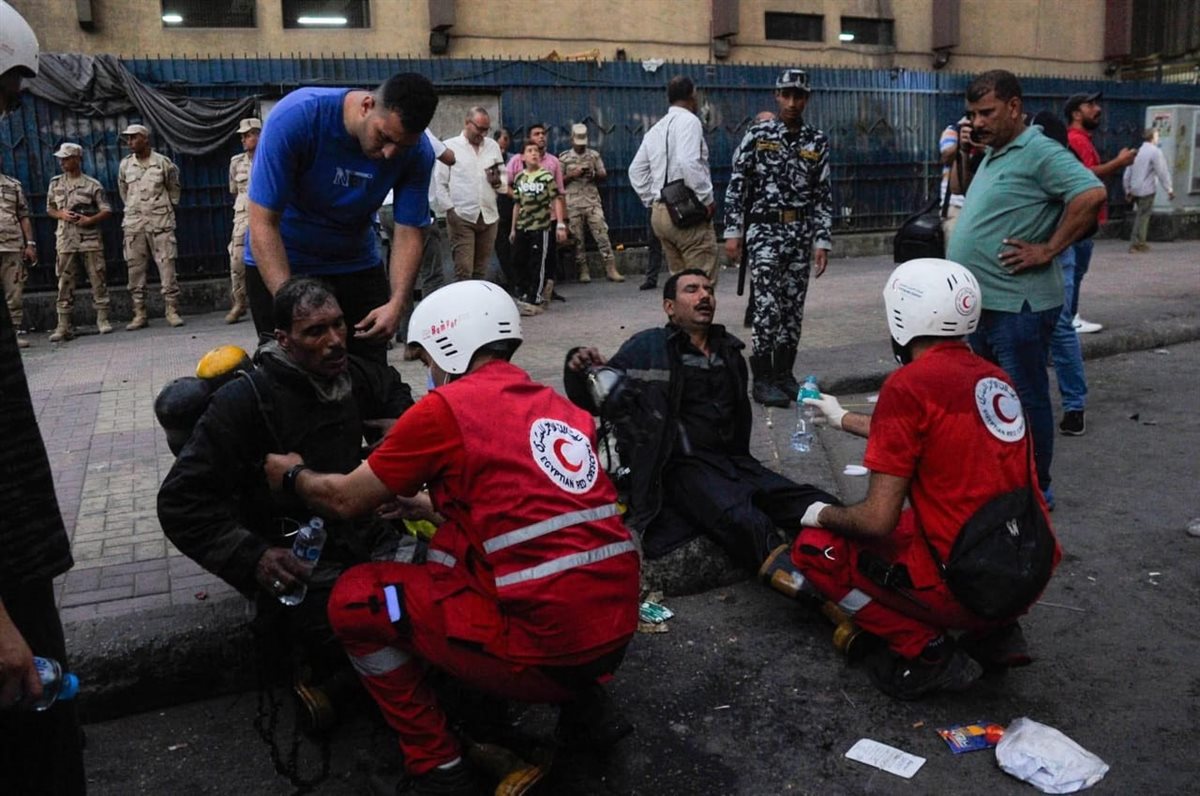 ضحايا حريق سنترال رمسيس