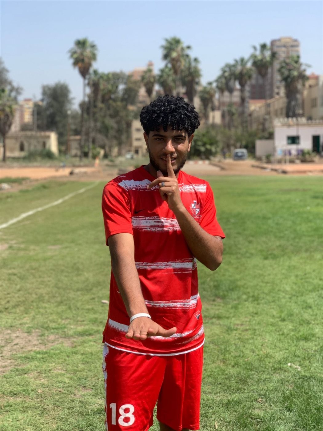 لاعب بلدية المحلة حسن شريف