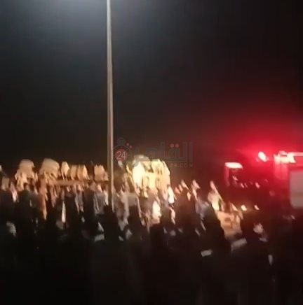 جانب من الحادث 