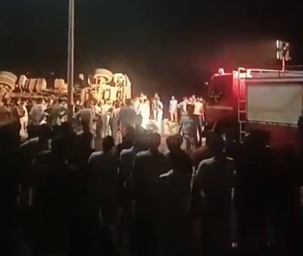 جانب من الحادث 