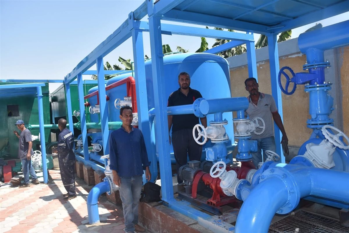 جولة تفقدية لرئيس مياة الشرب والصرف الصحى بالأقصر