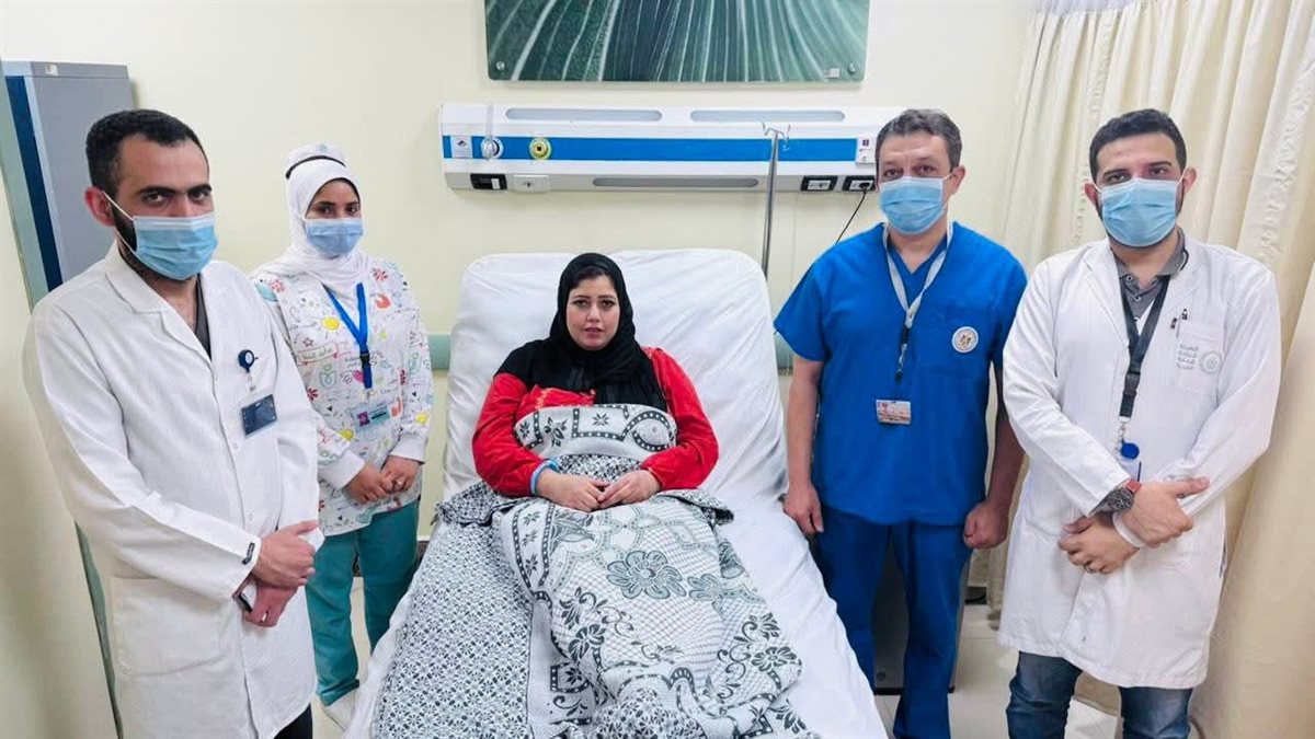 المريضة التي تم إنقاذ حياتها 