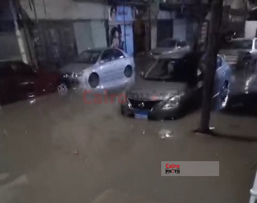 غرق حي مبارك ببورسعيد بالمياه 