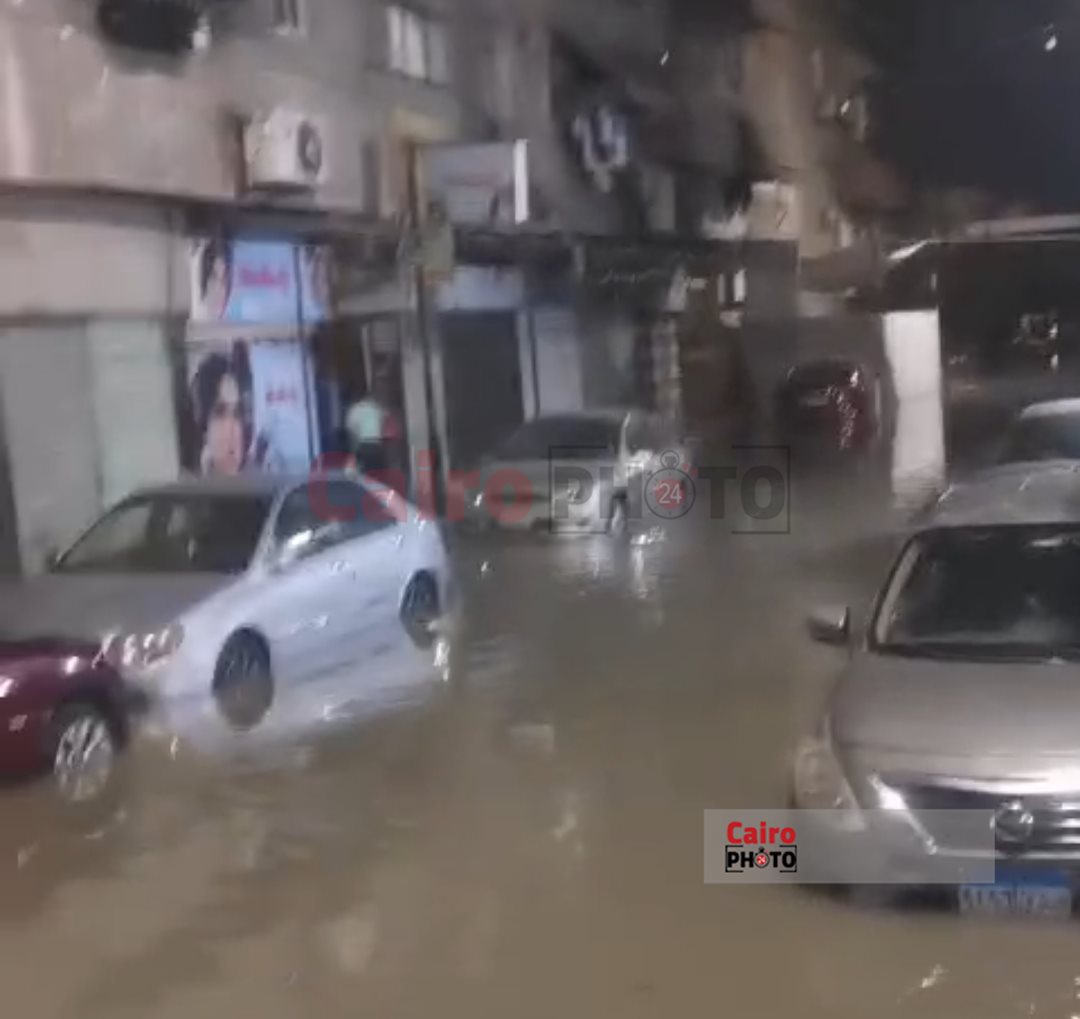 غرق حي مبارك ببورسعيد بالمياه 