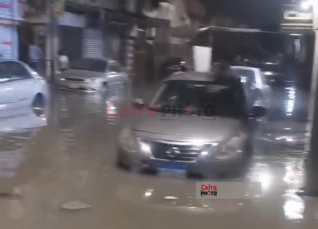 غرق حي مبارك ببورسعيد بالمياه 