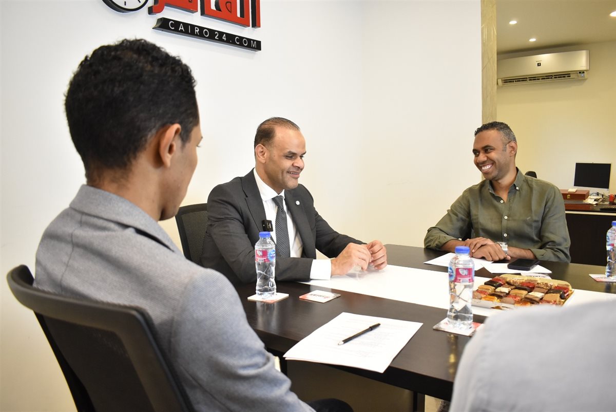 السفير حاتم رسلان يتحدث في ندوة القاهرة 24