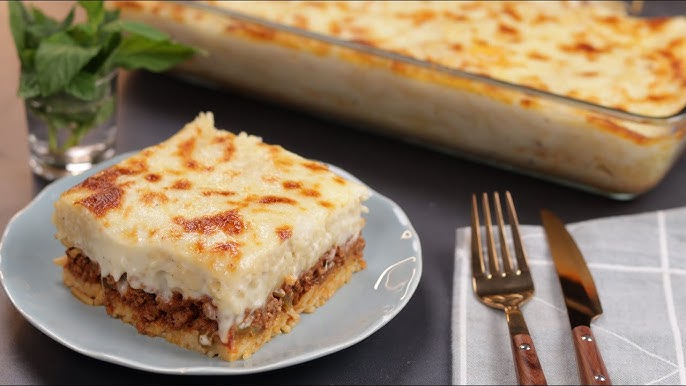 طريقة عمل المكرونة بالبشاميل باللحمة المفرومة المصرية