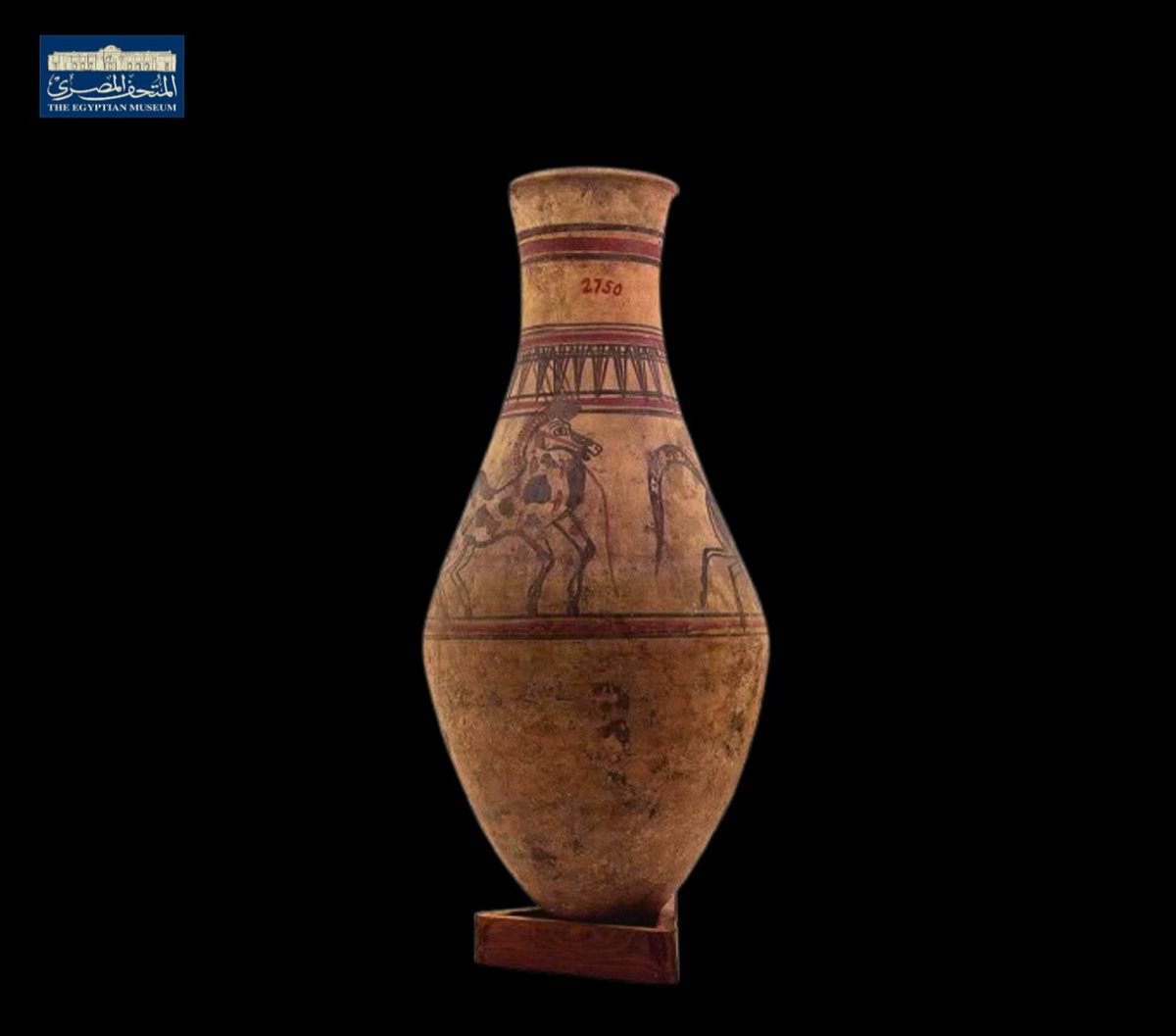 إناء فخاري فريد من عصر الدولة الحديثة