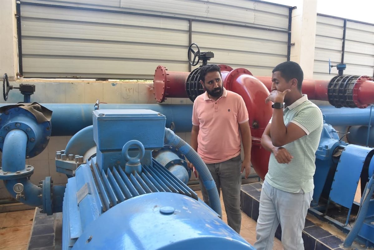 جولة تفقدية لرئيس مياة الشرب والصرف الصحى بالأقصر