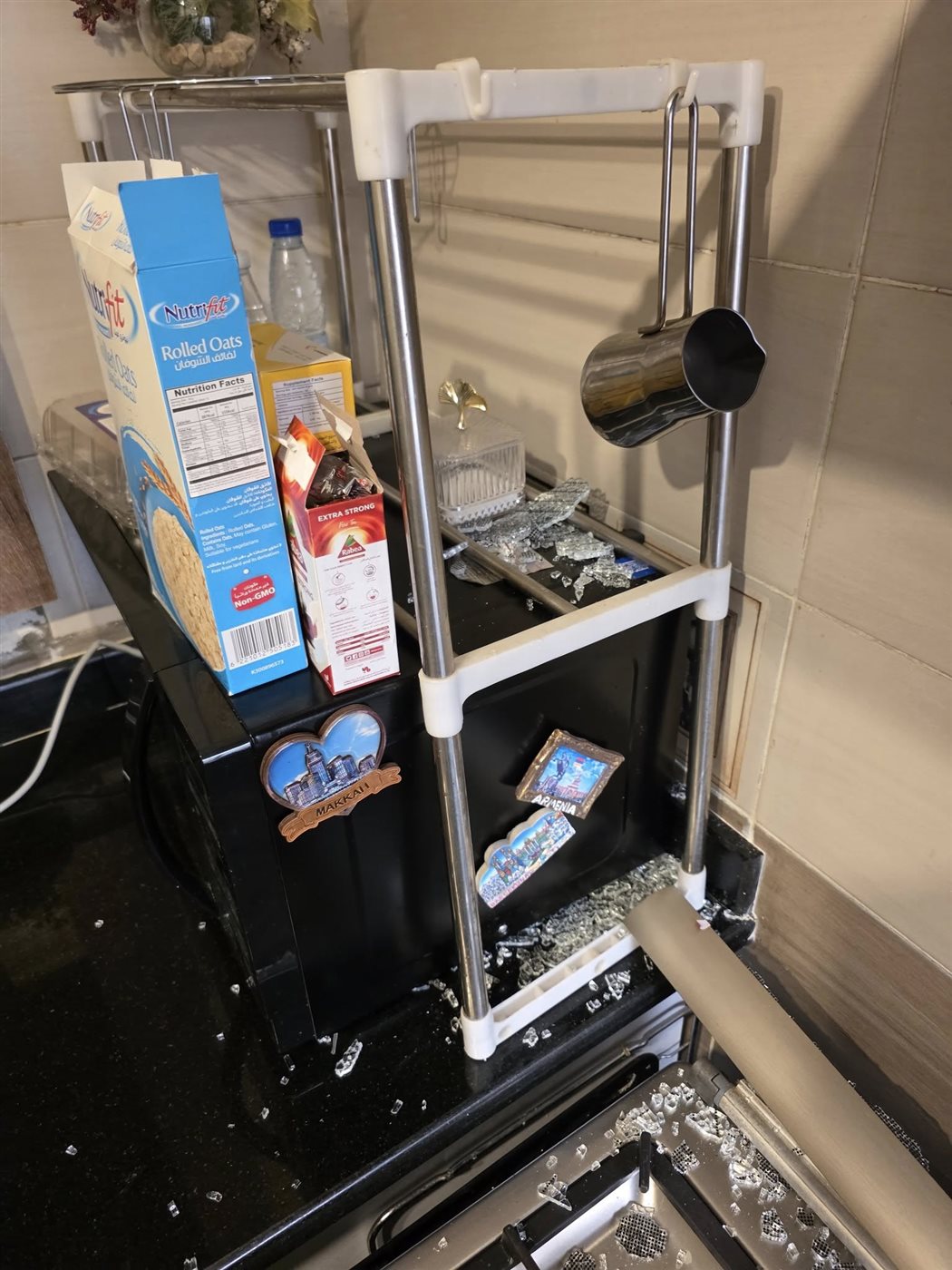 انفجار زجاج بوتاجاز