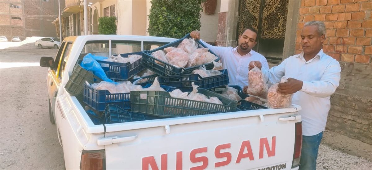 دواجن ولحوم فاسدة في حملات تموينية بالأقصر