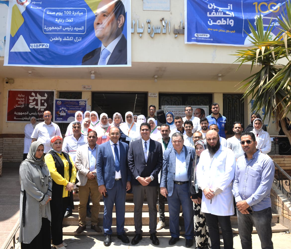 <strong>انطلاق حملة «100 يوم صحة» بقرية البرامون لتقديم خدمات طبية مجانية لأهالي الدقهلية</strong>