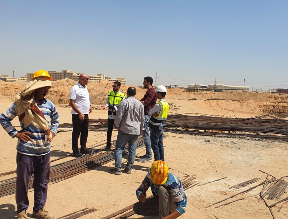 هشام نصر يُتابع أعمال إنشاء فرع الزمالك بمدينة 6 أكتوبر