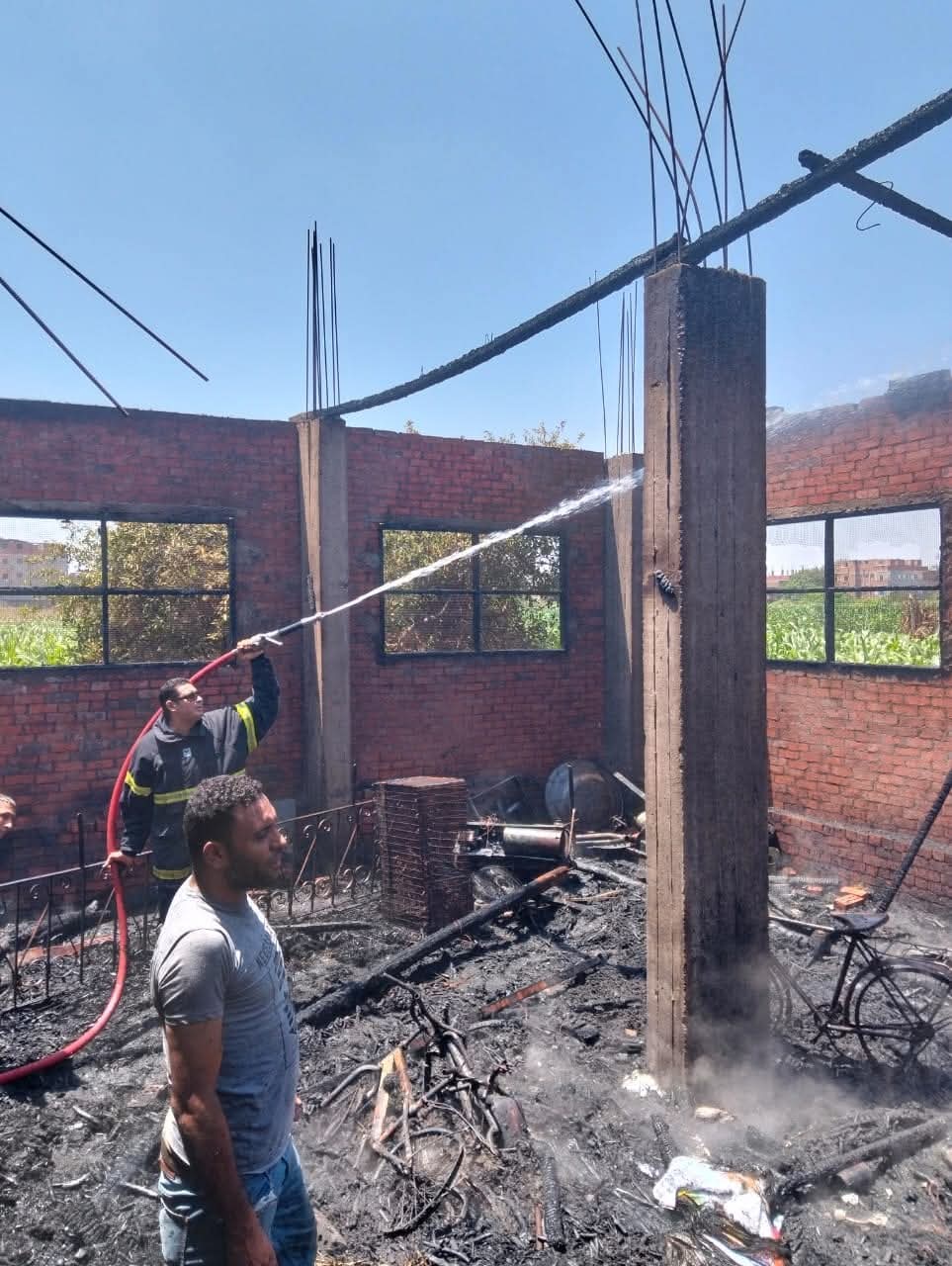 السيطرة على حريق منزل في المنوفية