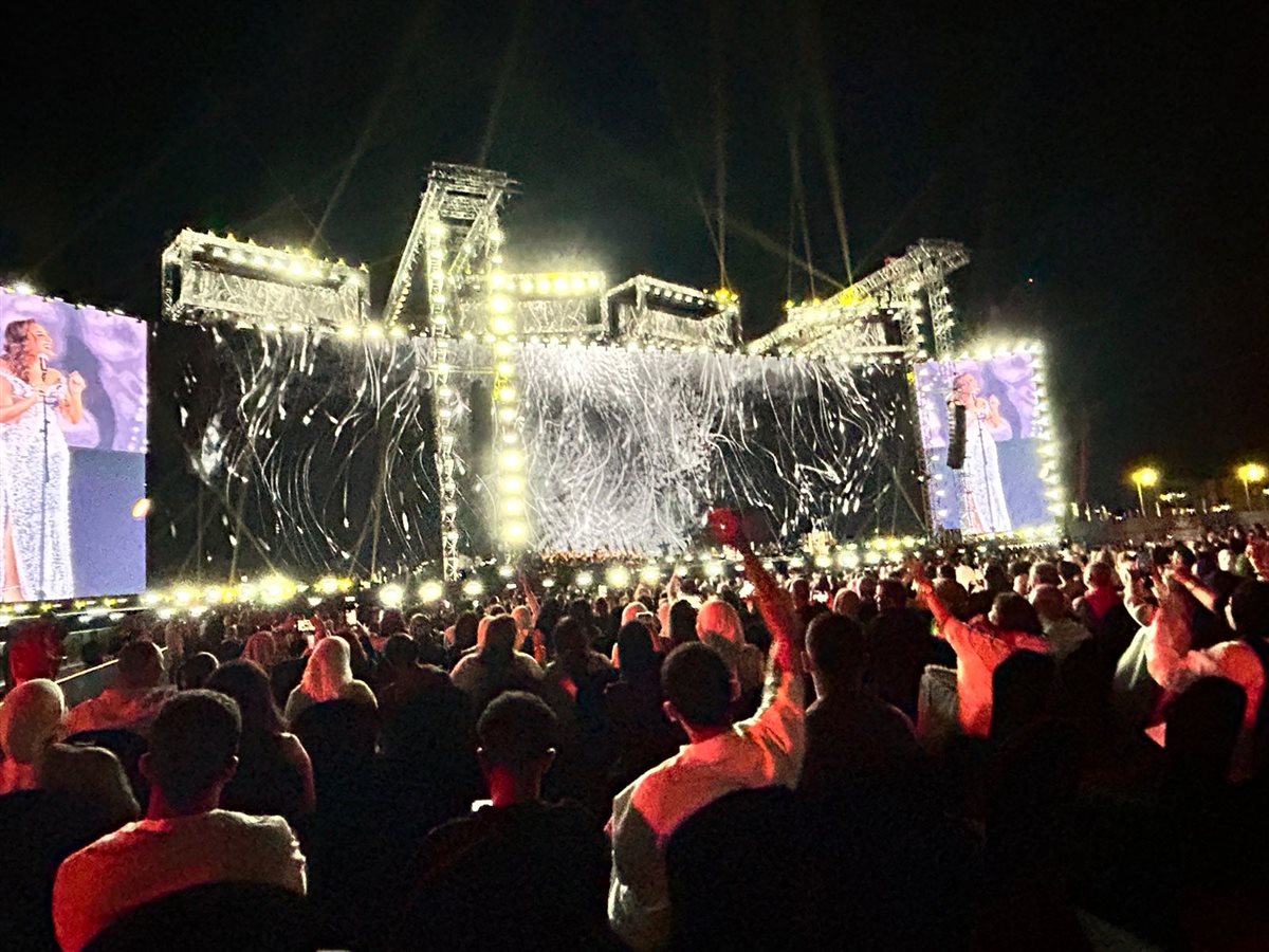 أنغام تشعل حفلها بمهرجان العلمين الجديد بنستخته الثالثة