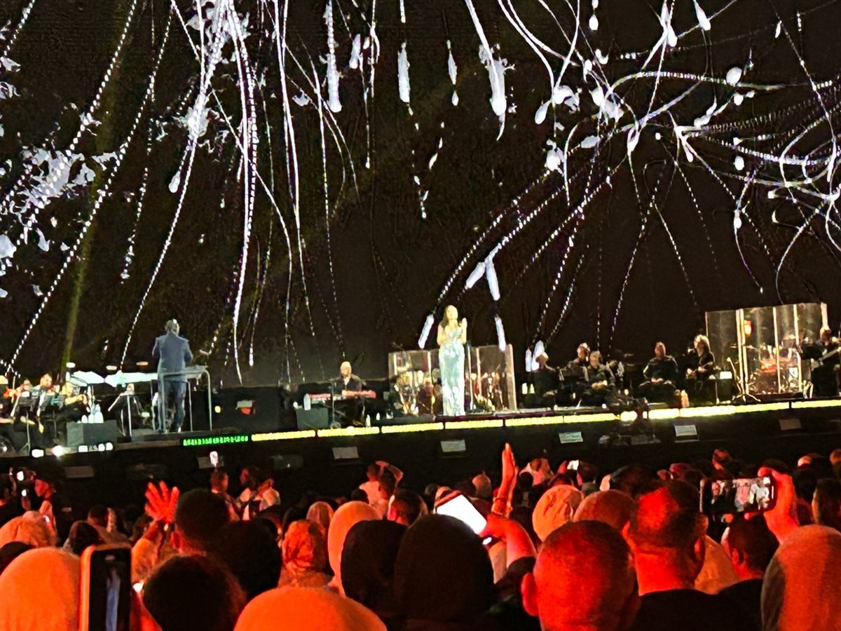 أنغام تشعل حفلها بمهرجان العلمين الجديد بنستخته الثالثة